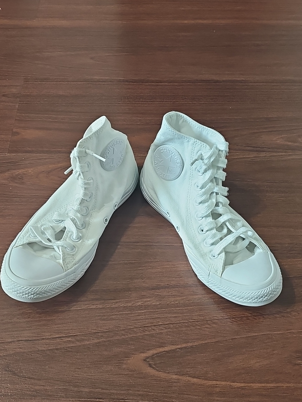 Converse White High-Top Canvas Sneakers